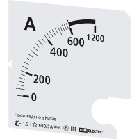 Шкала TDM ELECTRIC ш96 600/5а-1.5, для а96 х/5а SQ1102-2020