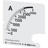 Шкала TDM ELECTRIC ш96 2500/5а-1.5, для а96 х/5а SQ1102-2027