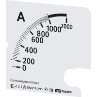 Шкала TDM ELECTRIC ш96 1000/5а-1.5, для а96 х/5а SQ1102-2023