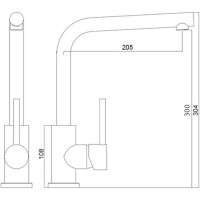 Смеситель для кухни LONGRAN Logic LM2103 GunGrey LM2103 GG