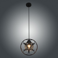 Подвесной светильник ЭЛЕТЕХ Романо 211 черный муар (Плафон 8266) НСБ 01-60-181 Е27 [ИМ] 1005405227