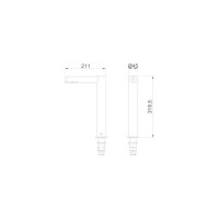 Сушилка для рук Nofer airtap в виде крана 01910.B