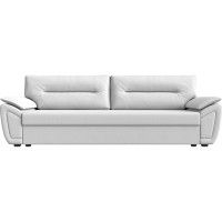 Прямой диван Лига диванов Нэстор Лайт полностью экокожа белая 117606