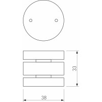 Круглый шарнирный коннектор Elektrostandard Slim magnetic для накладного шинопровода (чёрный) a063966