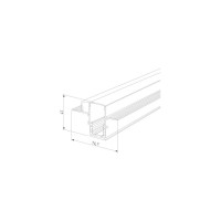 Встраиваемый шинопровод Elektrostandard Slim magnetic с местом под светодиодную ленту (чёрный) (2м) a063990