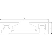 Накладной шинопровод Elektrostandard Flat magnetic (2м) чёрный a063722