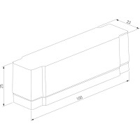 Короб для сетевого шнура Elektrostandard Flat magnetic (черный) a063735