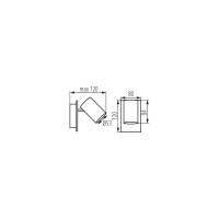 Настенно-потолочный светильник KANLUX evalo el-1i w-sr 35690