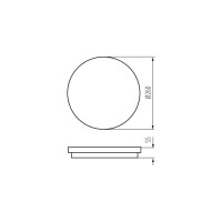 Светодиодный накладной светильник KANLUX ip54 beno 24w nw-o-w 4000к 33340