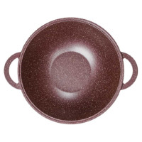 Казан Горница 6л. 280/150 шоколад литые ручки без крышки СП5252