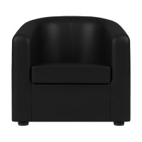 Кресло Лига диванов Норден полностью экокожа черная 109067