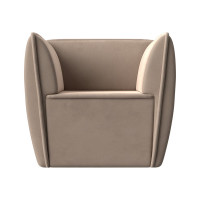 Кресло Лига диванов Бергамо полностью велюр бежевый 111976