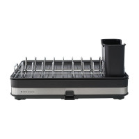 Сушилка для посуды Smart Solutions Atle раздвижная большая, черная SS000014