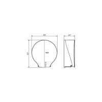 Диспенсер для туалетной бумаги Nofer ABS INDUSTRIAL EVO белый 05047.W