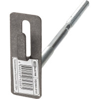 Фасадный держатель для прута Ø8-10 мм TDM ELECTRIC длина 120 мм с дюбелем, стальной крюк SQ2402-3151