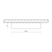 Накладной светильник DesignLed 9w, 220v, 3000к, 720lm, 120x24 мм KH-R120-9-WW