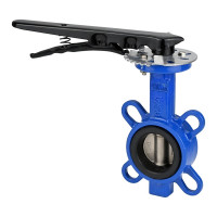 Дисковый поворотный затвор DN.ru WCB-316L-VITON Ду125 Ру16 с рукояткой D050-06600