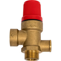 Предохранительный клапан Rvc 1/2 гш 3 Bar с выходом под манометр 11964