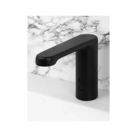 Автоматический кран для раковины или столешницы черный Nofer 07260.N