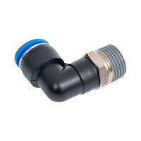 Фитинг цанговый угловой с наружной резьбой M1/2" для трубки с наружным диаметром 14 мм PL 14-R04 SHPI PL 14-04