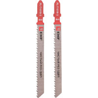 Пилки для электролобзика Expert прямые T101B, чистый рез по ДВП, SK5, 2 шт EKF pl-t101b-2