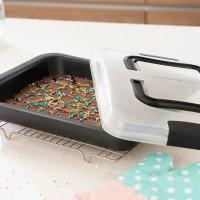 Прямоугольная форма для выпечки с крышкой для переноски GUARDINI Bake Away 32x24 см 59024BAK