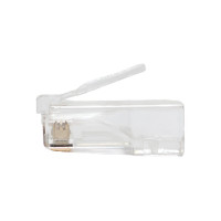 Коннектор RJ-45 EKF TERACOM PRO неэкранированный, 8P8C, 30мкд, Cat.6, универсальный, упаковка 20 штук TRP-PLUG-6UTP-20