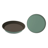 Круглая рифленая форма для выпечки GUARDINI Bon Ton зеленая, 28 см 71028FPAGBHEE