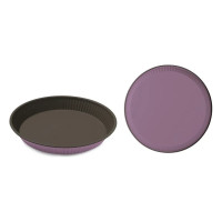 Круглая рифленая форма для выпечки GUARDINI Bon Ton сиреневая, 28 см 71028FPKLBHEE