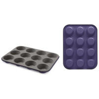 Форма для 12 маффинов GUARDINI Bon Ton фиолетовая, 35x27 см 74912PULBHEE