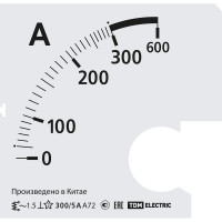 Шкала Ш72 300/5А-1,5 (для А72 Х/5А) TDM ELECTRIC SQ1102-2059
