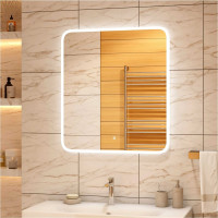 Зеркало с подсветкой CONTINENT ГЛАМУР (Glamour Led) 800x900, пластиковый короб ЗЛП440