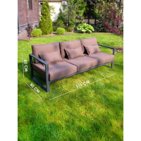 Диван с двумя подлокотниками Callisto mobili Лагуна 3-х местный, шоколад М401.1Е04