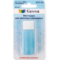 Мел-пудра для мелового карандаша Gamma №02 синий STC-01 642308