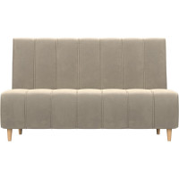 Прямой диван Лига диванов Ральф полностью микровельвет бежевый 104140