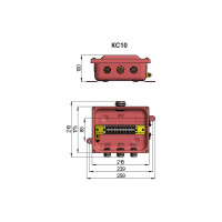 Коробка ГОФРОМАТИК Кс-10 с латунными сальниками ( 4шт. сальника) zeta30335