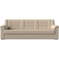 Прямой диван Лига диванов Карелия полностью экокожа бежевая 113336