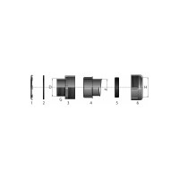 Резьбовой крепежный элемент ГОФРОМАТИК Ркн-75 у2 ip54 (уп. 5 шт) zeta40427
