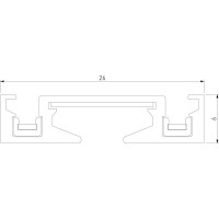 Накладной шинопровод Elektrostandard Flat magnetic (2м) чёрный a063722