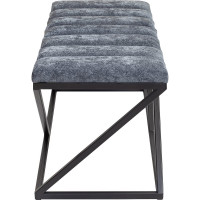 Банкетка GreenWeen ZUMA черный каркас, сидение шенилл цвет Steel Grey, Bulon, 1100x400x450 GW-ZUMA-SGREY-110B-BL