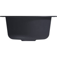 Мойкa MIXLINE ml-gm13 круглая, антрацит (343), 495 мм, глубина чаши 200 мм new 551897