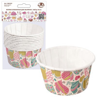 Бумажная форма для выпечки МУЛЬТИДОМ 10 шт., 5x4 см VL80-522