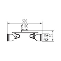 Настенно-потолочный светильник KANLUX derato el-2i b-sr 35642