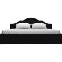 Интерьерная кровать Лига диванов Афина 200 микровельвет черный 108352