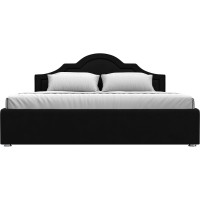 Интерьерная кровать Лига диванов Афина 180 микровельвет черный 108294