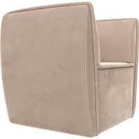 Кресло Лига диванов Бергамо полностью велюр бежевый 111976