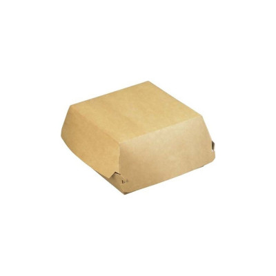 Оригамо Коробка для гамбургера 120x120x70 Крафт (L) 260 шт 19-4534