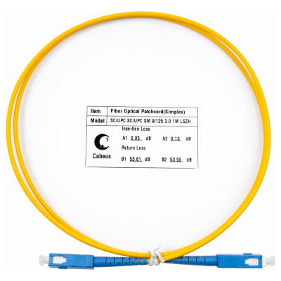 Оптический шнур Cabeus FOP(s)-9-SC-SC-5m