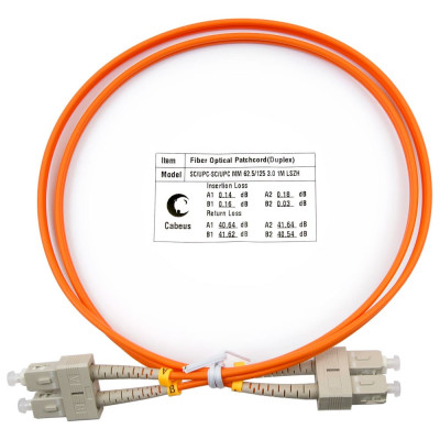 Оптический шнур Cabeus FOP-62-SC-SC-2m