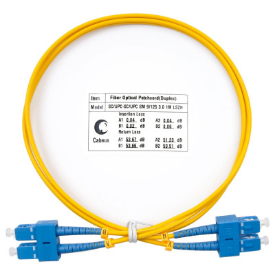 Оптический шнур Cabeus FOP(d)-9-SC-SC-1m